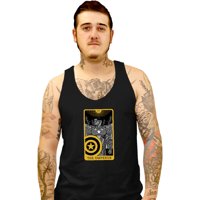 Shirts Tank Top, Unisex / Small / Black Tarot The Emperor