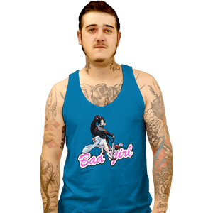 Shirts Tank Top, Unisex / Small / Sapphire Bad Girl