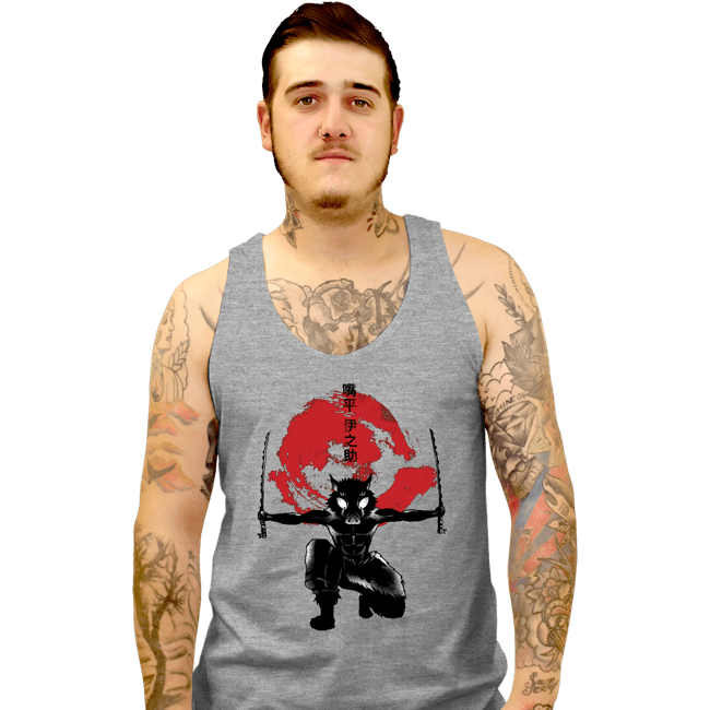 Shirts Tank Top, Unisex / Small / Sports Grey Crimson Boar