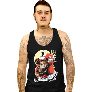 Daily_Deal_Shirts Tank Top, Unisex / Small / Black Ninja Panda