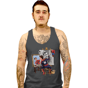 Daily_Deal_Shirts Tank Top, Unisex / Small / Charcoal Spidey Portrait
