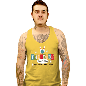 Shirts Tank Top, Unisex / Small / Gold The Dude