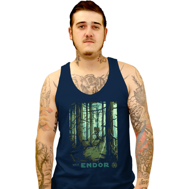 Shirts Tank Top, Unisex / Small / Navy Visit Endor