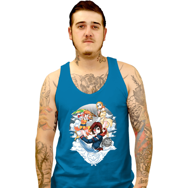 Secret_Shirts Tank Top, Unisex / Small / Sapphire The Sky Pirates