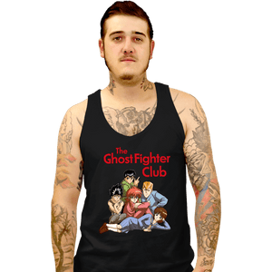 Secret_Shirts Tank Top, Unisex / Small / Black Ghost Fighters Club