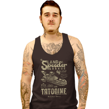 Load image into Gallery viewer, Daily_Deal_Shirts Tank Top, Unisex / Small / Black Land Speeder Garage
