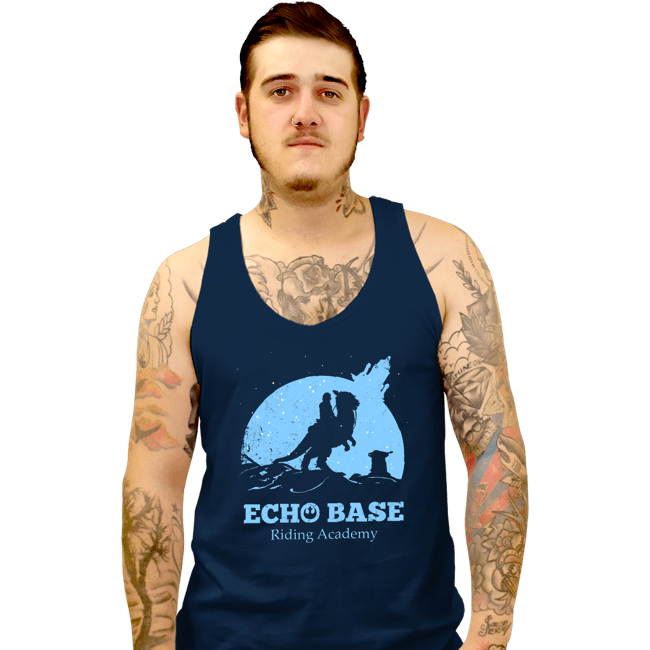 Daily_Deal_Shirts Tank Top, Unisex / Small / Navy Echo Base Riding Academy