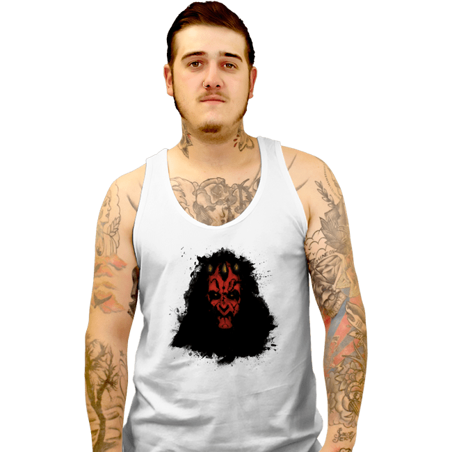 Shirts Tank Top, Unisex / Small / White Sith Splatter