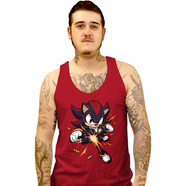 Daily_Deal_Shirts Tank Top, Unisex / Small / Red PG-13 Hedgehog