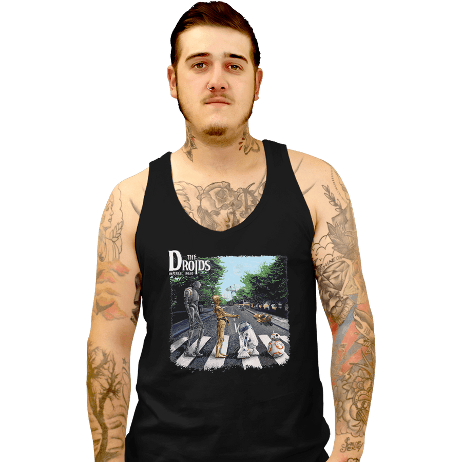 Shirts Tank Top, Unisex / Small / Black Droids