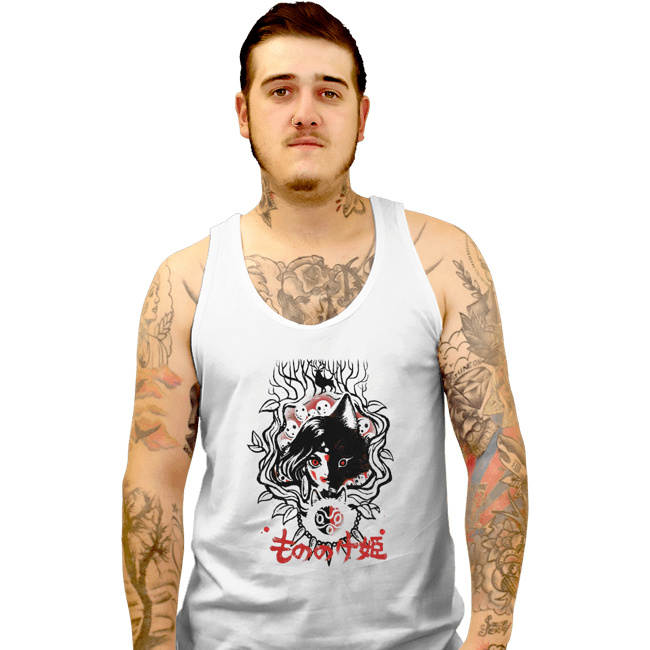 Shirts Tank Top, Unisex / Small / White Forest Princess
