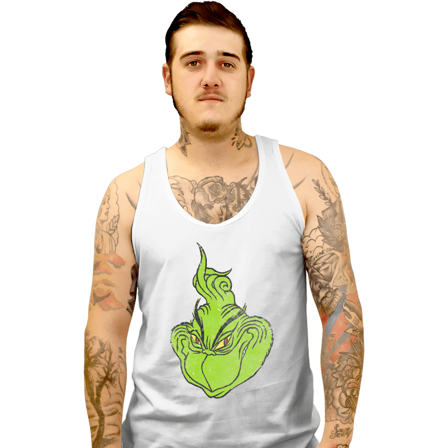 Shirts Tank Top, Unisex / Small / White FU Grinch