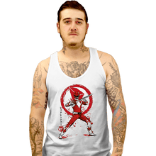 Load image into Gallery viewer, Daily_Deal_Shirts Tank Top, Unisex / Small / White Red Ranger Sumi-e
