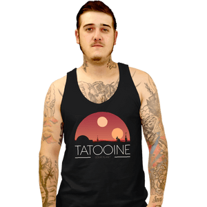 Shirts Tank Top, Unisex / Small / Black Desert Planet