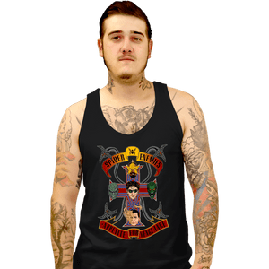 Daily_Deal_Shirts Tank Top, Unisex / Small / Black Spider Enemies