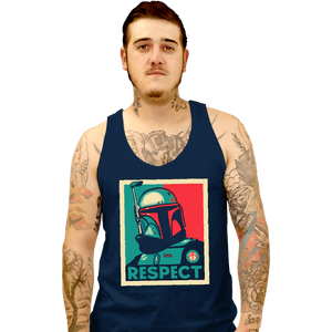 Daily_Deal_Shirts Tank Top, Unisex / Small / Navy Respect