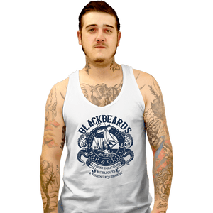 Daily_Deal_Shirts Tank Top, Unisex / Small / White Blackbeard's Bar And Grill