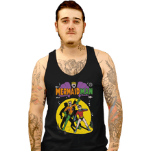 Load image into Gallery viewer, Shirts Tank Top, Unisex / Small / Black Mermaid Man
