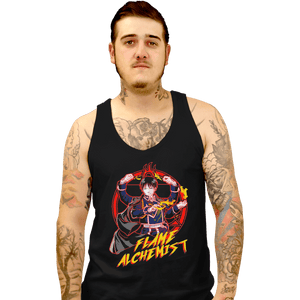 Shirts Tank Top, Unisex / Small / Black Flame Alchemist