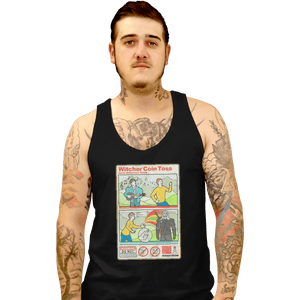 Shirts Tank Top, Unisex / Small / Black Witcher Coin Toss