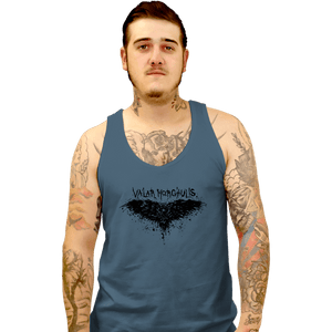 Shirts Tank Top, Unisex / Small / Indigo Blue Valar Morghulis