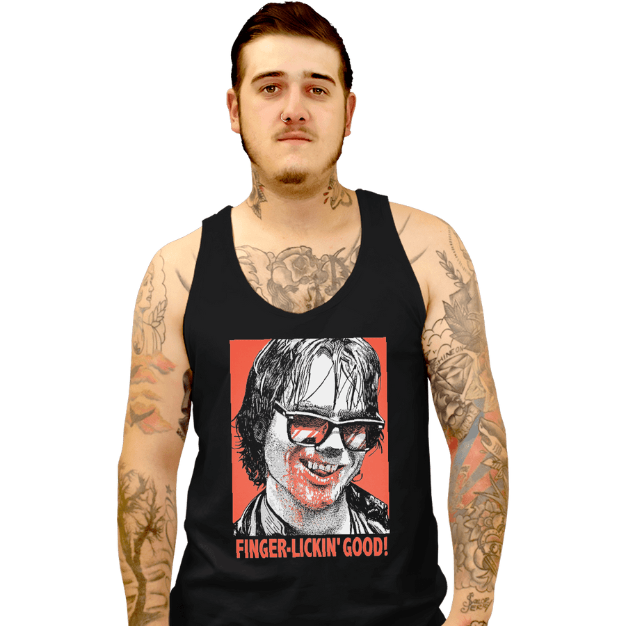 Shirts Tank Top, Unisex / Small / Black Finger Lickin' Good