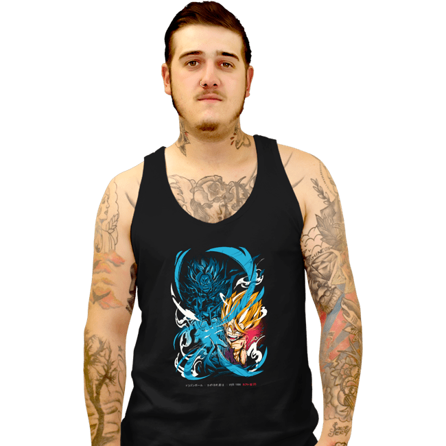 Shirts Tank Top, Unisex / Small / Black Gohan