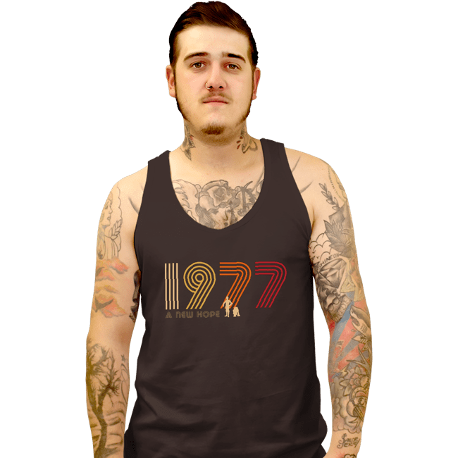 Shirts Tank Top, Unisex / Small / Black 1977 A New Hope