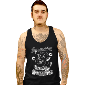 Shirts Tank Top, Unisex / Small / Black Apocalypse Cat