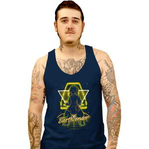 Shirts Tank Top, Unisex / Small / Navy Retro Earthbender