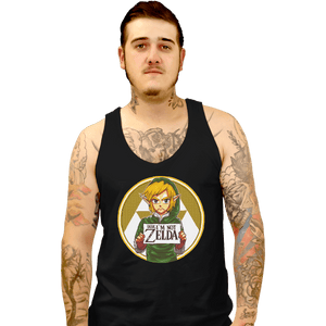 Shirts Tank Top, Unisex / Small / Black Dude, I'm Not Zelda