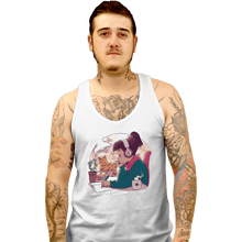 Load image into Gallery viewer, Daily_Deal_Shirts Tank Top, Unisex / Small / White Lo Fi Sketch &amp; Coffee
