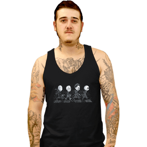 Shirts Tank Top, Unisex / Small / Black Black Scrawny Road