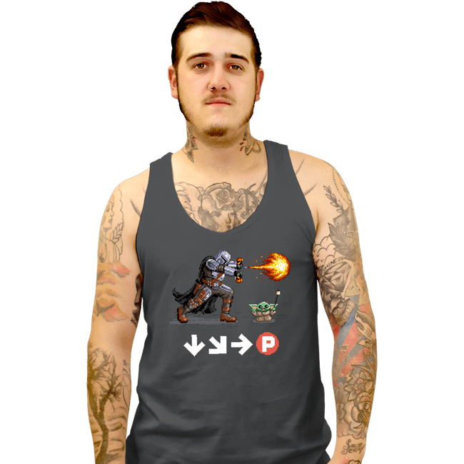 Secret_Shirts Tank Top, Unisex / Small / Charcoal Mandoken