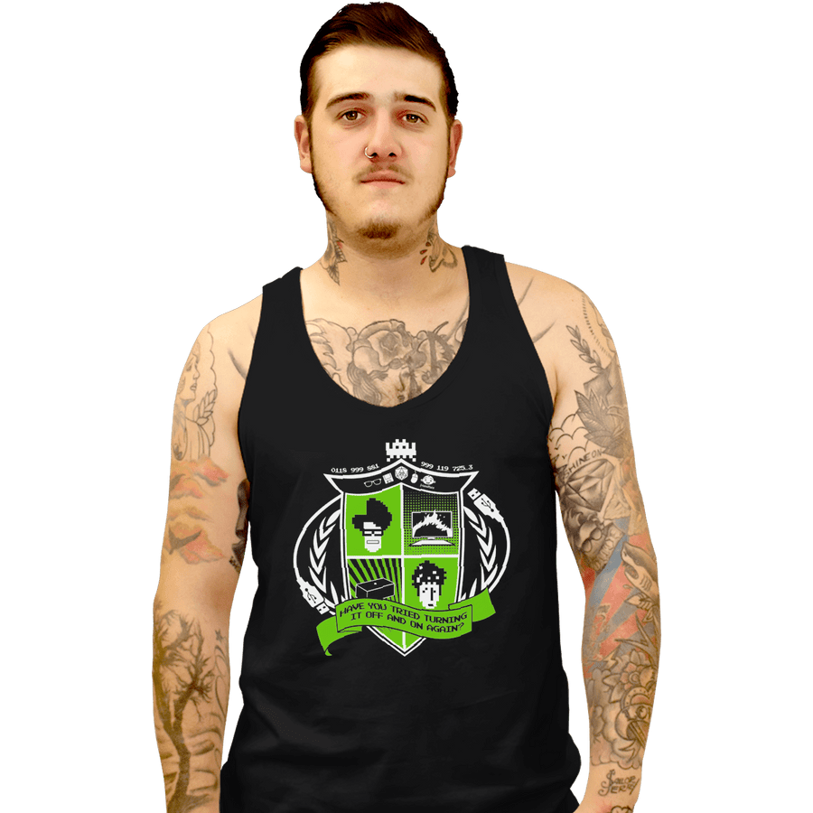 Shirts Tank Top, Unisex / Small / Black IT Crest