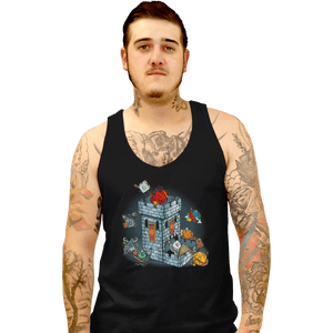 Shirts Tank Top, Unisex / Small / Black Dice Tower