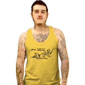 Daily_Deal_Shirts Tank Top, Unisex / Small / Gold Go To Camp Crystal Lake