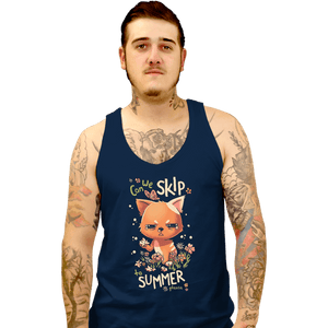Daily_Deal_Shirts Tank Top, Unisex / Small / Navy Can We Skip To Summer Please
