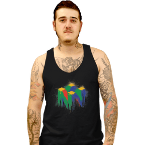 Shirts Tank Top, Unisex / Small / Black N64 Splash