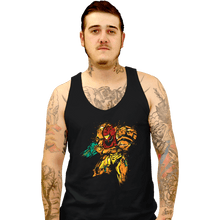 Load image into Gallery viewer, Shirts Tank Top, Unisex / Small / Black Metroid - Galactic Bounty Hunter

