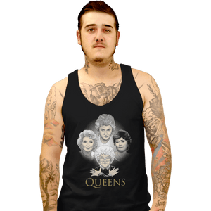 Shirts Tank Top, Unisex / Small / Black Golden Queens