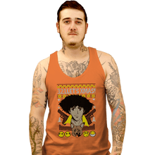 Load image into Gallery viewer, Shirts Tank Top, Unisex / Small / Orange Cowboy Xmas
