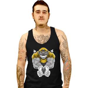 Daily_Deal_Shirts Tank Top, Unisex / Small / Black Wario Time