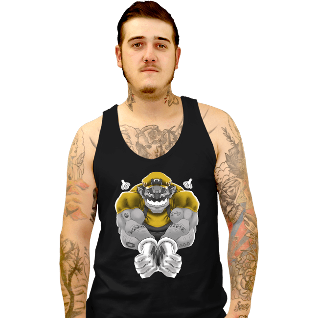 Daily_Deal_Shirts Tank Top, Unisex / Small / Black Wario Time