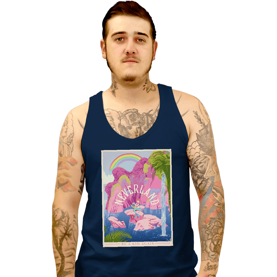 Shirts Tank Top, Unisex / Small / Navy Visit Neverland