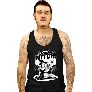 Secret_Shirts Tank Top, Unisex / Small / Black Beach Witch