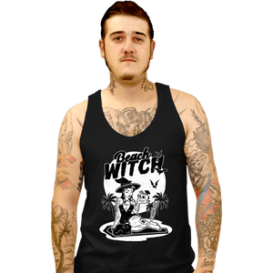 Secret_Shirts Tank Top, Unisex / Small / Black Beach Witch