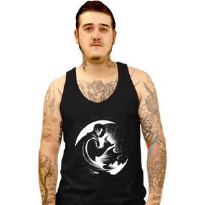 Daily_Deal_Shirts Tank Top, Unisex / Small / Black The Crescent Moon