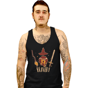 Shirts Tank Top, Unisex / Small / Black Bravery