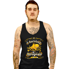 Load image into Gallery viewer, Daily_Deal_Shirts Tank Top, Unisex / Small / Black I Survived The Hero Gathering
